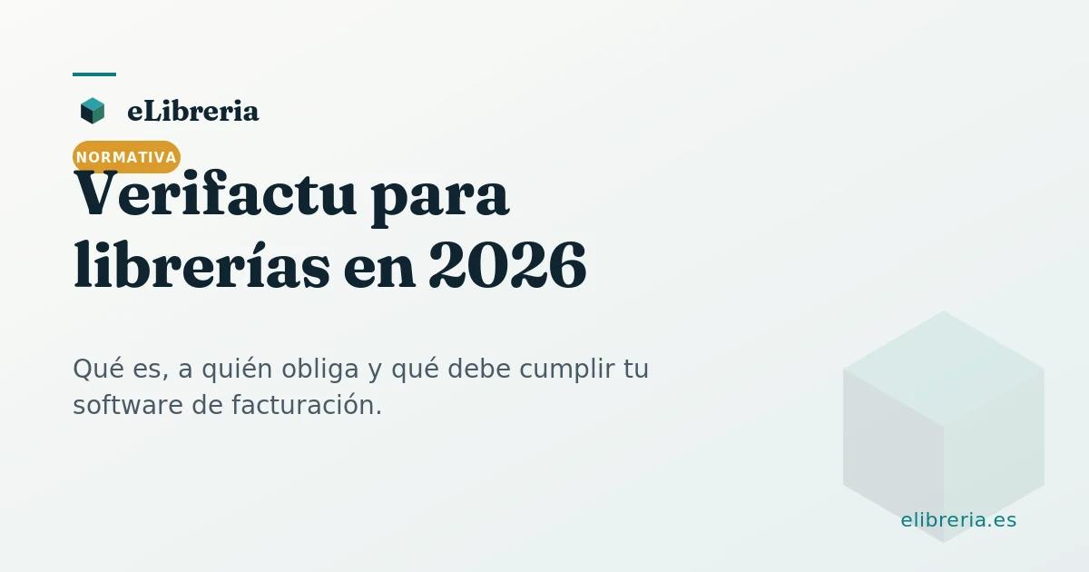 Esquema de facturación verificable para una librería: factura, hash, envío a la AEAT